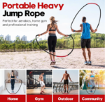 Black-gold Heavy Duty Battle Rope for Jumping (25mm) - Intense Full-Body Workout for Core Strength & Muscle Training - Image 3