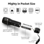 Compact Tactical LED Flashlight - Super Bright 160LM with Adjustable Zoom & Anti-Slip Grip - Image 3