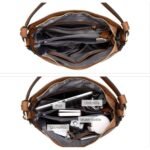 Brown Fashion Large Capacity Handbag - European & American Casual Crossbody Bag, Solid Color Zipper Women's Shoulder Bag - Image 3