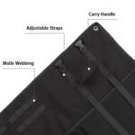 Black Portable Outdoor Tactical Shooting Mat - Field Training, Camping, Picnic & Moisture-Proof Nap Pad (200x73 cm / 78x28.5 inches) - Image 2