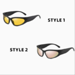 2 Pack Black-rimmed Night Vision Lenses + Pink Polarized Sports Sunglasses Men Small Frame Cycling Glasses Anti-Glare UV Protection Outdoor Eyewear Ideal for Driving and Running