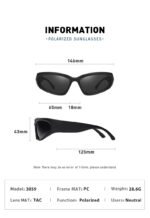 2 Pack Black-rimmed Night Vision Lenses + Pink Polarized Sports Sunglasses Men Small Frame Cycling Glasses Anti-Glare UV Protection Outdoor Eyewear Ideal for Driving and Running - Image 7