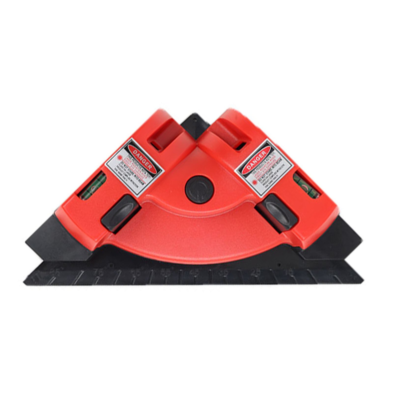 V888-ELOSUNG38744-202512241700-00 Red 90 Degree Laser Square Level Tool - Right Angle Line Projector for Tiling & Flooring Layout - Dual Bubble Alignment Aid for DIY Renovation (190mm) - Image 1