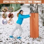 2 Pack Insulated Tree Trunk Protectors 100cm Height Winter Frost Covers for Palm Trees and Saplings - Triple Layer Thermal Garden Plant Protection - Image 2