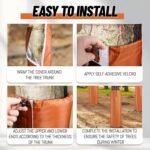 2 Pack Insulated Tree Trunk Protectors 100cm Height Winter Frost Covers for Palm Trees and Saplings - Triple Layer Thermal Garden Plant Protection - Image 4