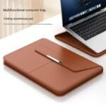 3-in-1 Detachable PU Leather Laptop Sleeve with Ergonomic Stand & Mouse Pad(black 13/14 inch) - Image 3