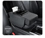 Premium Car Armrest Organizer & Comfort Pad(grey)