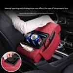 Premium Car Armrest Organizer & Comfort Pad(Beige) - Image 3