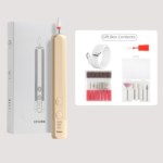 Khaki Pro Portable Electric Nail Drill Kit With 10 Bits - Fast, Quiet, Rechargeable