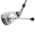 Black Adjustable Magnetic Golf Club Face Alignment and Swing Trainer