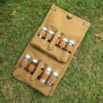Black canvas spice storage box (9.1 x 4.7 x 2.8 inches) With 10 bottles - Image 2