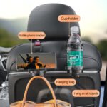 Red 3-in-1 Car Headrest Organizer Hook - Image 4