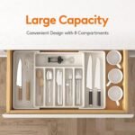 Black Adjustable Cutlery Tray (33-57cm) - Image 4