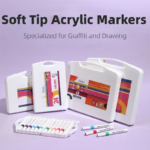 48 Color Acrylic Markers - Soft Brush Tip - Image 2