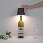 Cream-Coffee Cordless Tri-Color Wine Bottle LED Lamp - Image 3