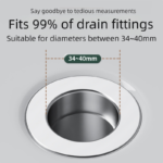 2-Pack Pop-Up Sink Stopper with Hair Catcher â€“ Standard (34-40mm) Drain Filter,Basin Drain Filter Upgrade - Image 3