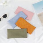 3-Pieces PU Green Leather Glasses Pouch(18 * 8 CM) â€“ Water Resistant, Soft Lining, Snap Closure, Universal Storage - Image 4
