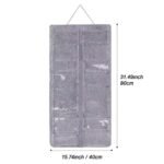 16 Slot Grey Felt Hanging Sunglass Organizer(40 * 80 CM) â€“ Foldable Wall Mount Eyewear Storage Rack - Image 2