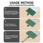 3-Pack Adjustable Khaki Crossbody Phone Lanyards â€“ Dual Wear Modes, Two-Ways of Hanging,Ultra-Slim 0.6mm Patch - Image 5