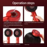 Dark Gray Luxury Red-Light Therapy Electric Scalp Massager Comb with Liquid Applicator - 3 Modes Vibration for Hair Growth & Relaxation - Image 4