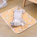 2-Pack Blue Fish Pet Summer Cooling Latex Pad (XL Size: 70*50cm) - Breathable Ice Silk & Latex-Filled Dog Bed Cat Sleeping Mat with Non-Slip Base - Image 6