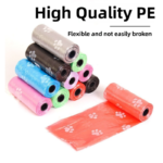 150-Count Biodegradable Dog Poop Bags with Bone Dispenser - Extra Thick Leak-Proof Pet Supplies - Image 2