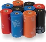 300-Count Biodegradable Dog Poop Bags with Bone Dispenser - Bulk Pack & Extra Thick, Leak-Proof Pet Supplies
