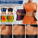 Silver Ion Sauna Waist Trainer for Women(Size M) - 2-in-1 Zipper and Hook/Eye Sweat-Wicking Sports Girdle, Postpartum Fitness Shapewear - Image 2
