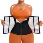 Silver Ion Sauna Waist Trainer for Women(Size 2XL) - 2-in-1 Zipper and Hook/Eye Sweat-Wicking Sports Girdle, Postpartum Fitness Shapewear - Image 6