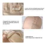 2-Pack Beige U-Part Open-Ear Wig Cap with 4x5 Inch Double Velvet Lace - Comfort & Stability, for Wig Making and Secure Wear - Image 4