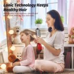 2-in-1 Red Automatic Rotating Hot Air Styler(38/50mm Curling Barrel) - Multifunctional Hair Dryer Brush, Straightener & Curler with 3 Heat Settings and 360° Bi-directional Rotation - Image 3