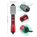 2-in-1 Grey Automatic Rotating Hot Air Styler(38/50mm Curling Barrel) - Multifunctional Hair Dryer Brush, Straightener & Curler with 3 Heat Settings and 360° Bi-directional Rotation - Image 8