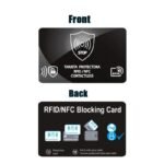 Black White Style RFID & NFC Blocking Card Set (5 Pack) - Contactless NFC ID / Credit Card Protection, Anti-Skimming Shield for Wallet