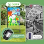 Outdoor/Indoor Portable Rugby Toss Game Set - Football Target Frame & Rugby Toss Activity Toy, Durable & Easy Assembly Sports Equipment - Image 3