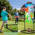 Outdoor/Indoor Portable Rugby Toss Game Set - Football Target Frame & Rugby Toss Activity Toy, Durable & Easy Assembly Sports Equipment - Image 4