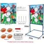Outdoor/Indoor Portable Rugby Toss Game Set - Football Target Frame & Rugby Toss Activity Toy, Durable & Easy Assembly Sports Equipment - Image 5
