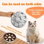 2-Pack Reversible Heavy-Duty 304 Stainless Steel Slow Feeder Bowl(23x23x3.5CM) - Anti-Slip/Tip Pet Dish for Dogs & Cats to Prevent Bloating and Choking - Image 5