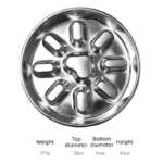 2-Pack Reversible Heavy-Duty 304 Stainless Steel Slow Feeder Bowl(23x23x3.5CM) - Anti-Slip/Tip Pet Dish for Dogs & Cats to Prevent Bloating and Choking - Image 7