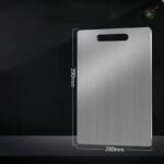 Dual-Sided Stainless Steel Chopping Board - Hygienic & Durable Kitchen Cutting Board for Meat, Veggies & More(28*39cm)