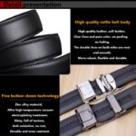 Valentine's Day Gift - Premium Men's Genuine Leather Automatic Buckle Belt - Business & Casual(Style 6) - Image 3