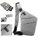 Green Anti-theft Crossbody Sling Bag for Men & Women - Slim, Lightweight Chest Shoulder Pack for Travel & Daily Commute - Image 3
