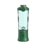 Green Portable Blender 600ml Personal Smoothie Maker USB Rechargeable Juicer Cup with 6 Stainless Steel Blades 4000mAh Battery for Gym Travel and Camping