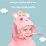 Yellow dinosaur  Kids Waterproof Raincoat with Expandable Backpack Slot Hooded Rain Jacket for Boys & Girls School & Outdoor(size:L) - Image 2