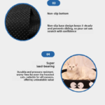 Oval-shaped black coal balls Large Cat Scratcher Bed 2 in 1 Sisal Scratching Pad & Plush Lounge Nest Durable Claw Grinder Mat for Indoor Cats - Image 3