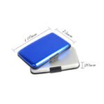 3-Pcs Silver Slim Aluminium Credit Card Holder RFID Blocking Wallet Hard Shell Case Business Card Organiser Lightweight Pocket Size for Everyday Use - Image 5