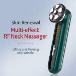 Green 4-in-1 RF EMS Facial Beauty Device Skin Tightening and Lifting Massager with LED Light Therapy Anti-Aging Tool for Home Use - Image 3