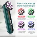 Green 4-in-1 RF EMS Facial Beauty Device Skin Tightening and Lifting Massager with LED Light Therapy Anti-Aging Tool for Home Use - Image 5