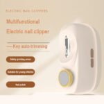 Pink Electric Nail Clipper and Grinder 2-in-1 Automatic Nail Trimmer with LED Light Rechargeable Manicure Tool for Babies Adults and Seniors - Image 3