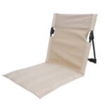 White Portable Folding Beach Lounger Chair with 600D Oxford Fabric and Aluminum Frame â€“ Lightweight Outdoor Garden Camping Chair in Australia