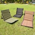 White Portable Folding Beach Lounger Chair with 600D Oxford Fabric and Aluminum Frame â€“ Lightweight Outdoor Garden Camping Chair in Australia - Image 3